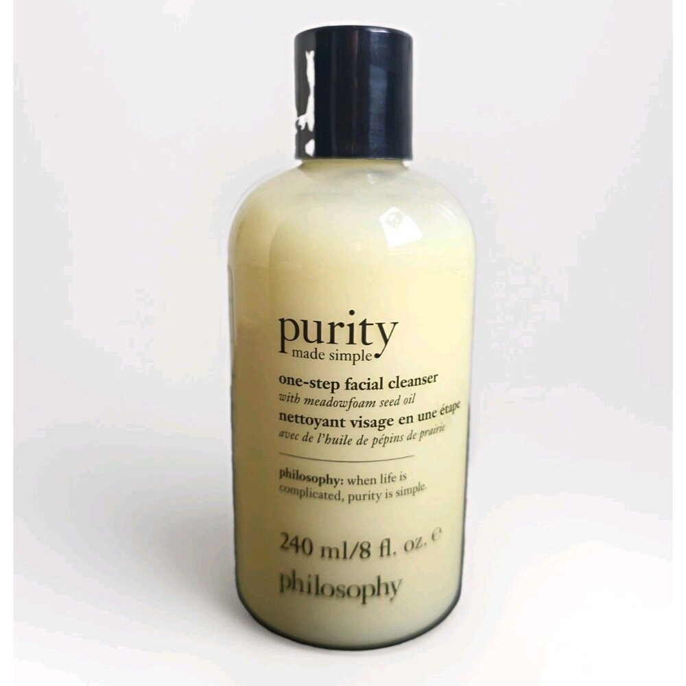 Philosophy Purity Made Simple One-Step Facial Cleanser Meadowfoam Seed Oil 8 oz